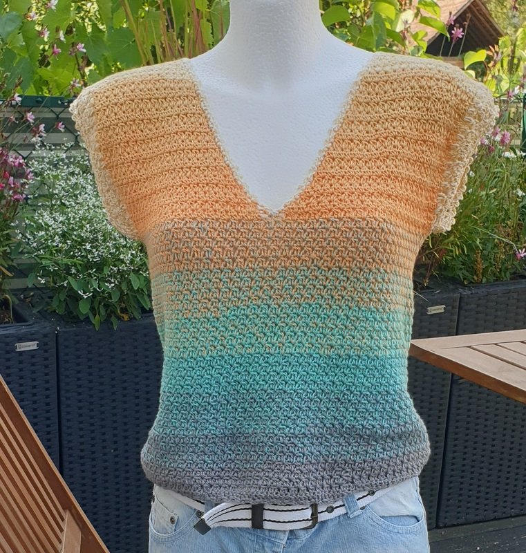 Häkelanleitung: Sunset-Romantik | Nahtloses Spiral-Top & Boho-Shirt - Bild 2