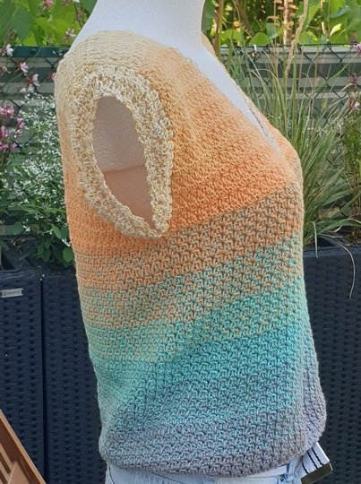 Häkelanleitung: Sunset-Romantik | Nahtloses Spiral-Top & Boho-Shirt