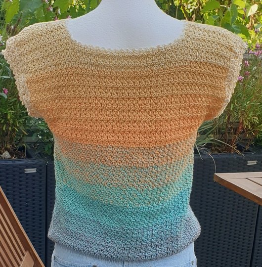 Häkelanleitung: Sunset-Romantik | Nahtloses Spiral-Top & Boho-Shirt