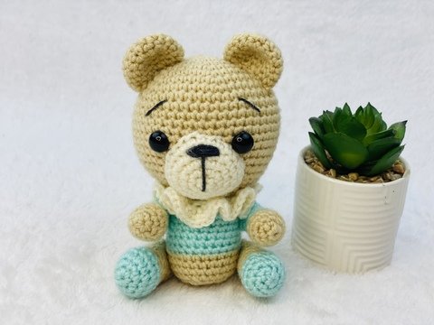 Häkelanleitung Kleiner Bär , Amigurumi Bär Häkelanleitung