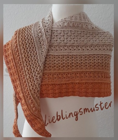 flaches Dreieckstuch - Lieblingsmuster