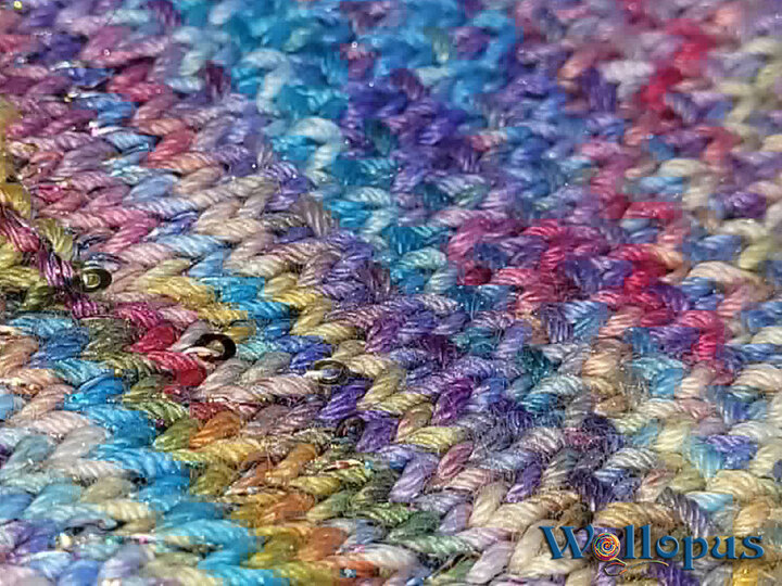 Tuch Buntel, gestrickt