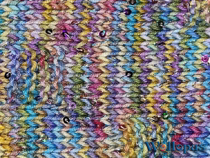 Tuch Buntel, gestrickt
