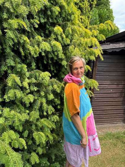 Schnittmuster Badeponcho HOSTA – kuscheliger Badeponcho von XXS - XL