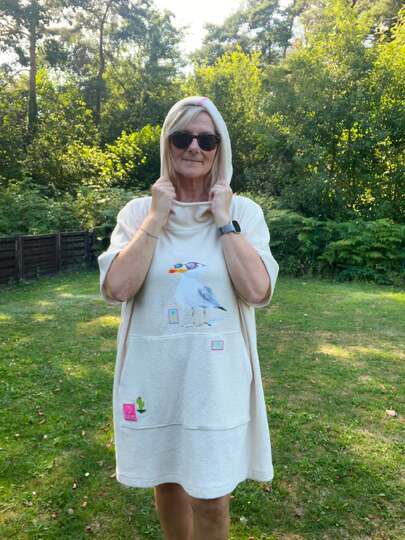 Sewing Pattern Bath Poncho HOSTA – Cozy Bath Poncho from XXS to XL