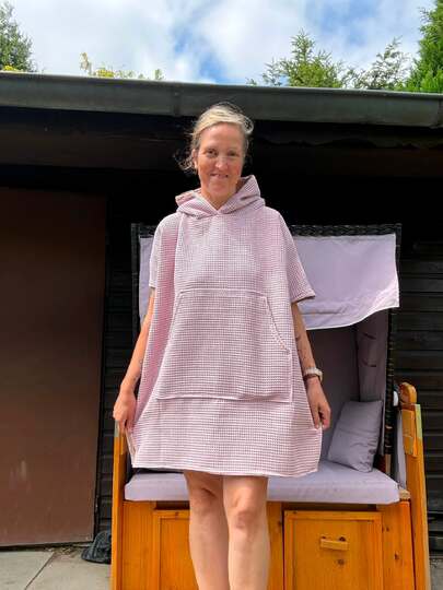 Sewing Pattern Bath Poncho HOSTA – Cozy Bath Poncho from XXS to XL