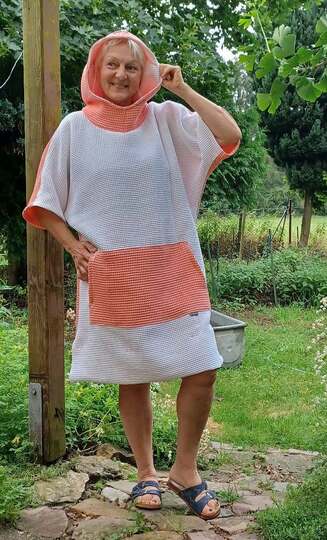 Sewing Pattern Bath Poncho HOSTA – Cozy Bath Poncho from XXS to XL
