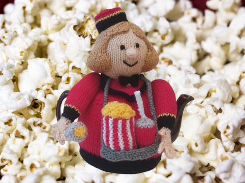 Cinema Usherette Tea Cosy Knitting Pattern from TeaCosyFolk