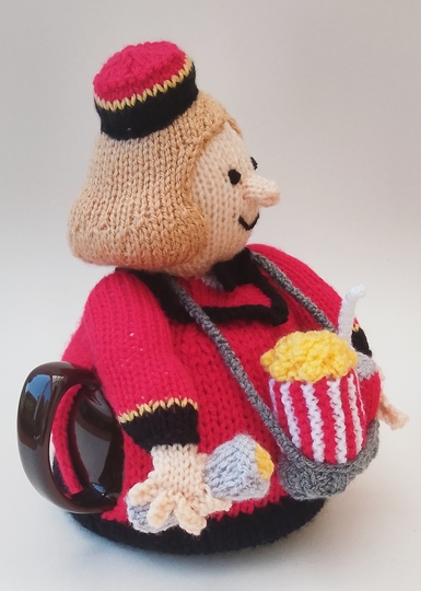 Cinema Usherette Tea Cosy Knitting Pattern from TeaCosyFolk