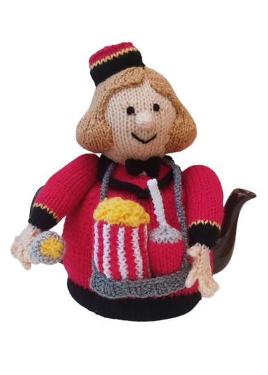 Cinema Usherette Tea Cosy Knitting Pattern from TeaCosyFolk
