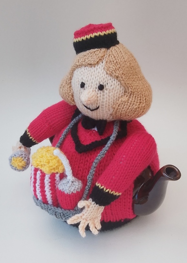 Cinema Usherette Tea Cosy Knitting Pattern from TeaCosyFolk