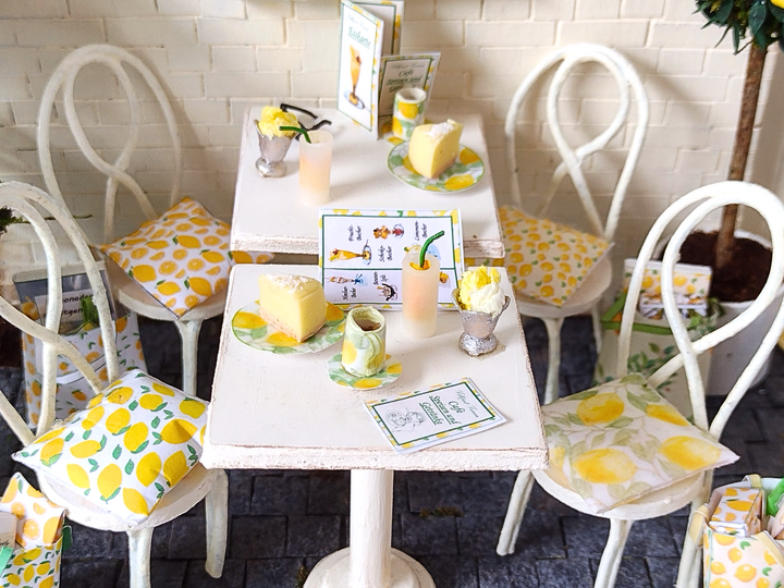 Bastelbogen und Anleitung – Miniatur-Cafézubehör 1:12