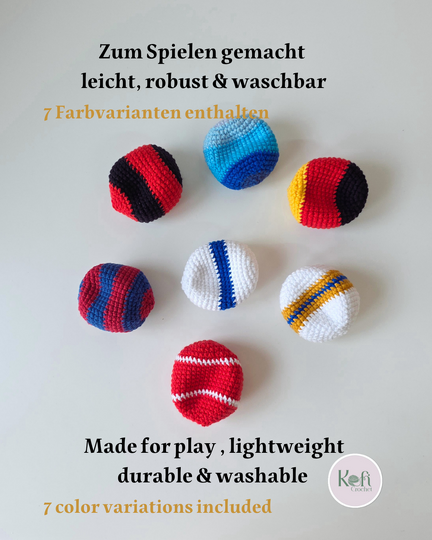 Easy Hacky Sack Crochet Pattern PDF | Sensory Ball | Stress Ball | Beginner