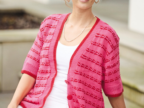 Jacke mit V-Ausschnitt