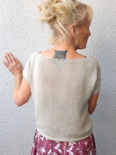 Strickanleitung Shirt CoCo – Leichtes Sommertop mit Lochmuster