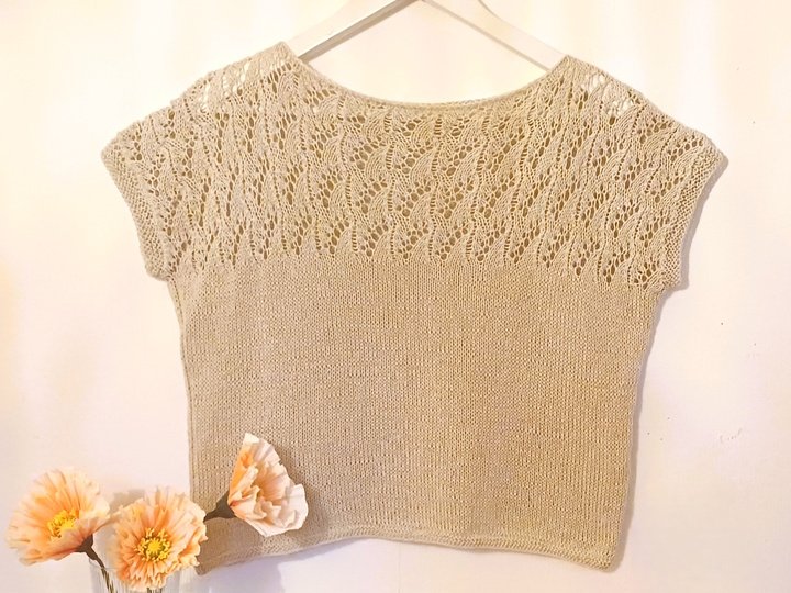 Strickanleitung Shirt CoCo – Leichtes Sommertop mit Lochmuster