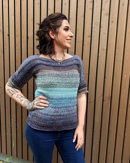Häkelanleitung 1-Bobbel-Pulli "KARIBISCHE STERNSCHNUPPE"