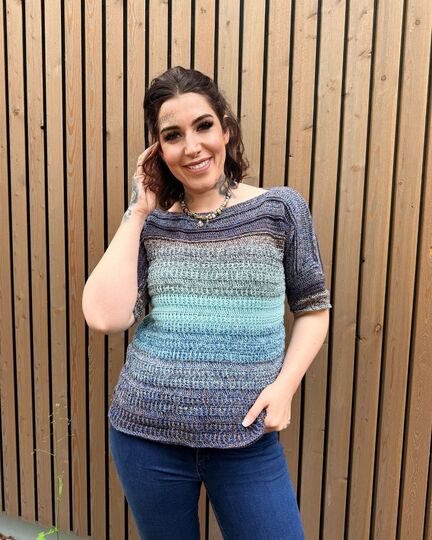 Häkelanleitung 1-Bobbel-Pulli "KARIBISCHE STERNSCHNUPPE"
