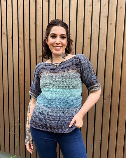 Häkelanleitung 1-Bobbel-Pulli "KARIBISCHE STERNSCHNUPPE"
