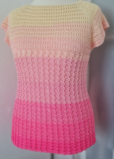 „Cool Waves“ 2-in-1 Häkelanleitung in RVO / Shirt oder A-Linien-Tunika