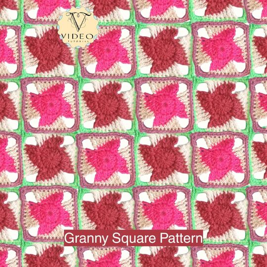 Pinwheel Boho Granny Square Pattern
