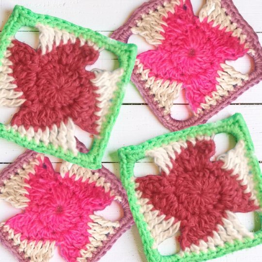Pinwheel Boho Granny Square Pattern