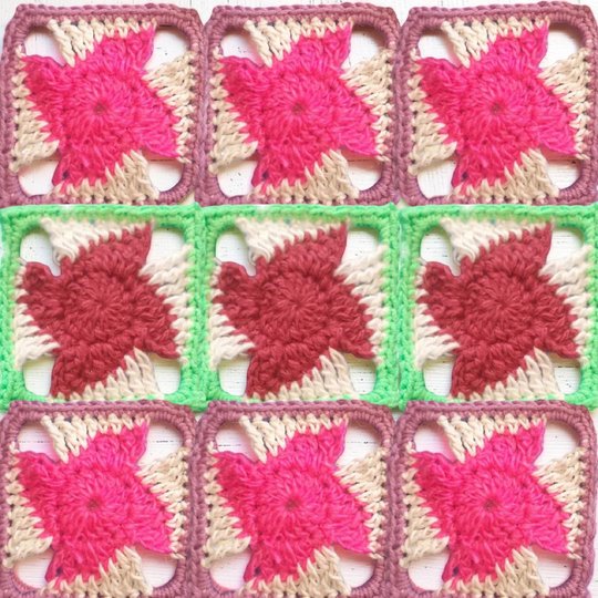 Pinwheel Boho Granny Square Pattern