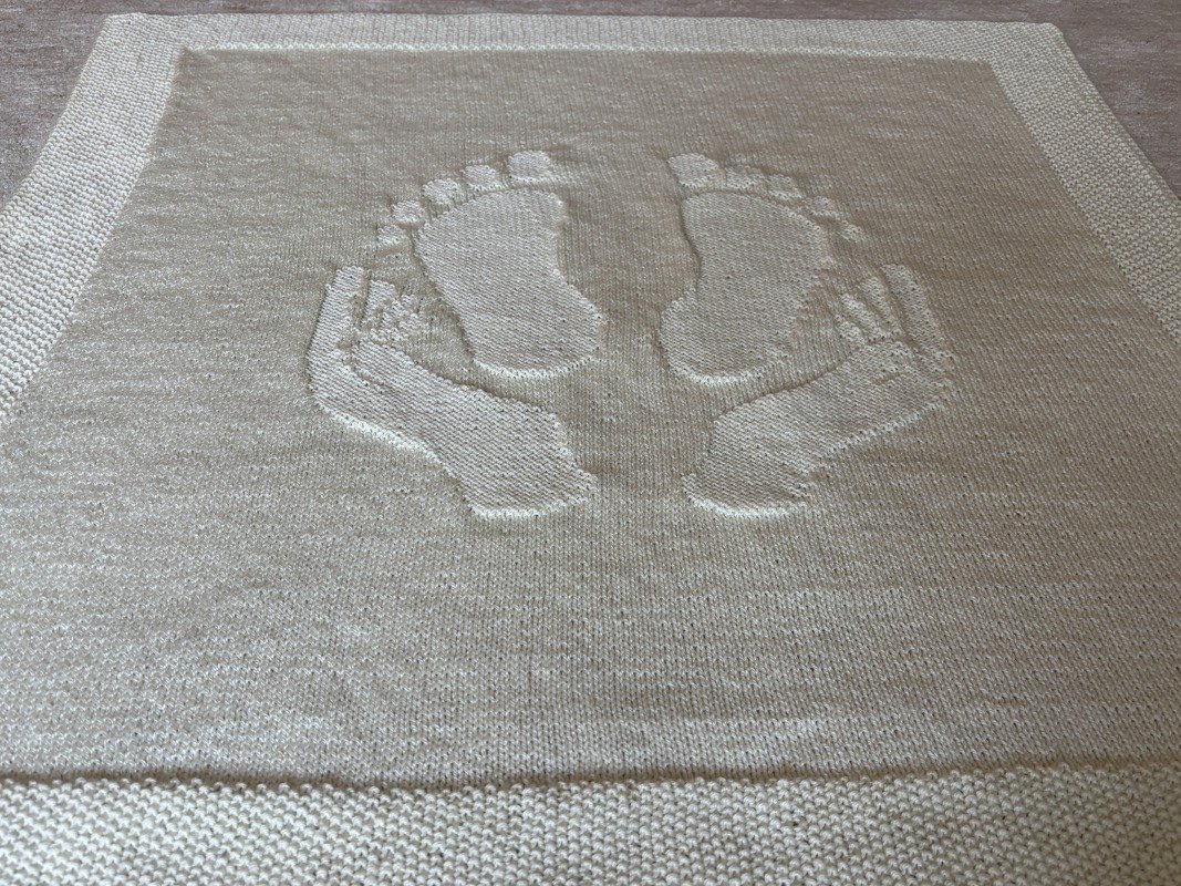 Babydecke 'Getragen von Liebe' - Eine Strickanleitung