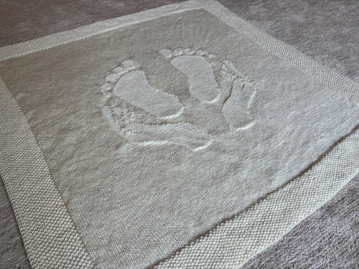 Babydecke 'Getragen von Liebe' - Eine Strickanleitung