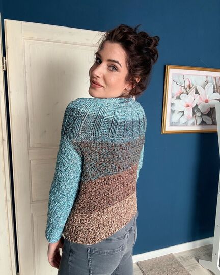 Häkelanleitung Pulli "KARIBISCHER KAFFEE"