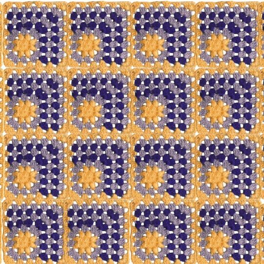Sun Granny Square Pattern, Mosaic Crochet Motif, Flower Granny Square