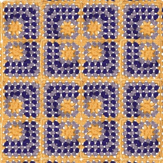 Sun Granny Square Pattern, Mosaic Crochet Motif, Flower Granny Square