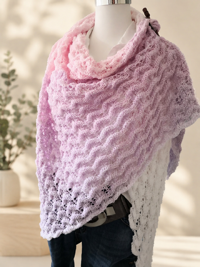 Little Waves – gestricktes Tuch – PDF Anleitung