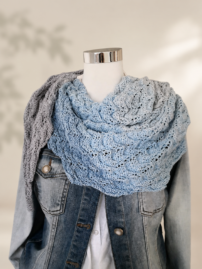Little Waves – gestricktes Tuch – PDF Anleitung