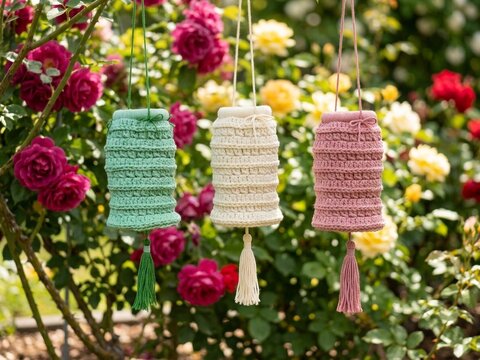 Häkelanleitung Stimmungsvolle Laterne – Boho Windlicht mit Quaste
