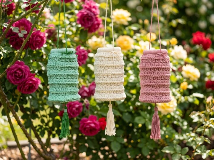Häkelanleitung Stimmungsvolle Laterne – Boho Windlicht mit Quaste