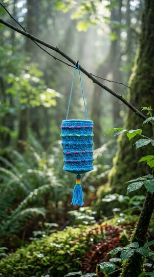 Crochet Pattern Cozy Lantern – Boho Lantern with Tassel