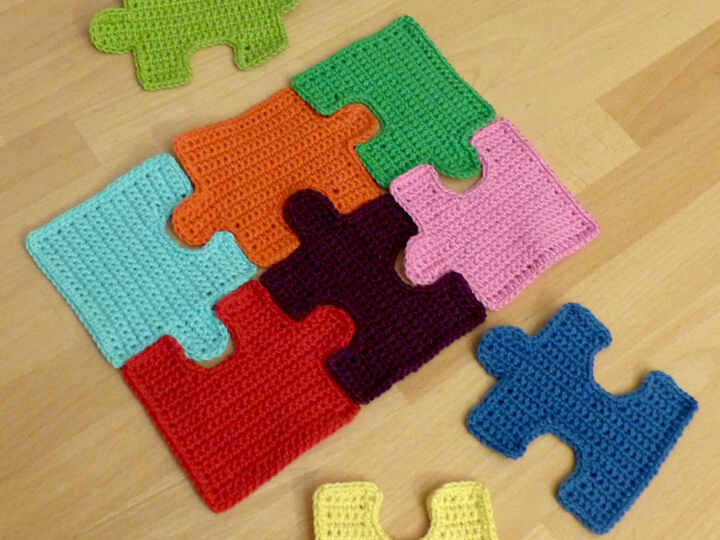 Häkelanleitung Puzzleteile