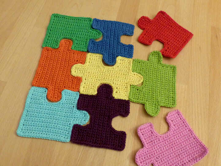 Häkelanleitung Puzzleteile