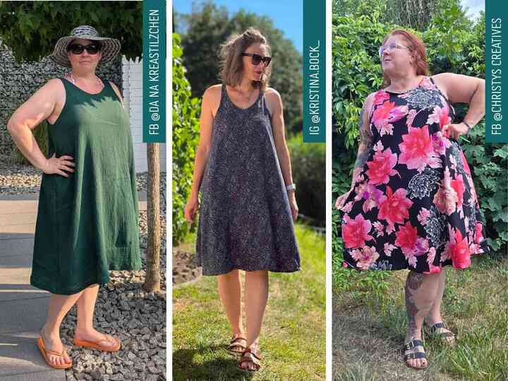 Hippie Trägerkleid Flowy | Schnittmuster für ein luftiges Sommerkleid