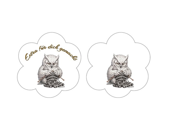 Eulen-Geschenkanhänger – 31 PNG-Dateien zum Ausdrucken