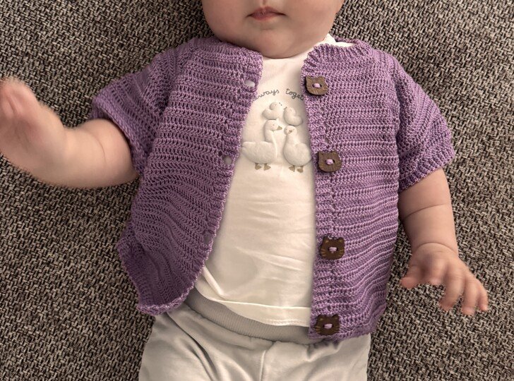 Babycardigan / Babyweste / Babyjacke