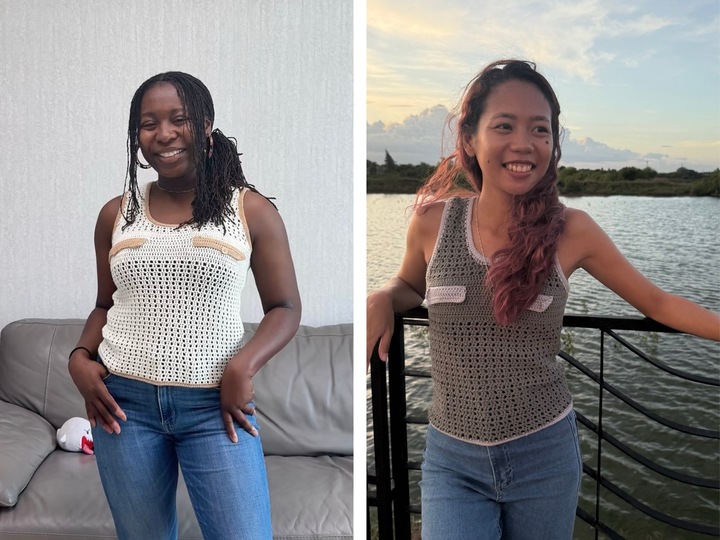 Häkelanleitung: Serena Tanktop, alle Größen XS-5XL