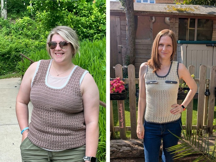 Häkelanleitung: Serena Tanktop, alle Größen XS-5XL