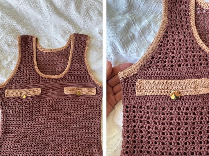 Häkelanleitung: Serena Tanktop, alle Größen XS-5XL