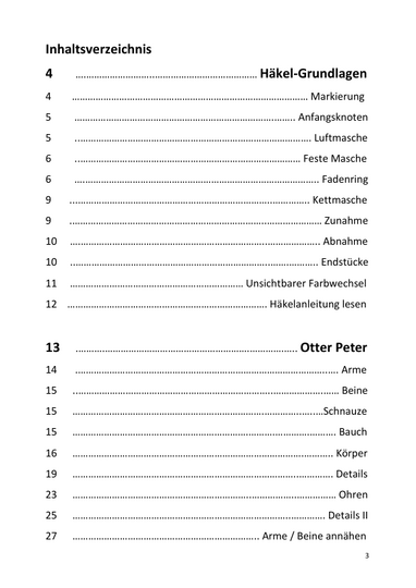 Otter Peter häkeln – ausführliche Amigurumi Häkelanleitung (PDF)