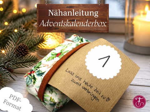 Nähanleitung Adventskalenderbox Taschentüchertasche