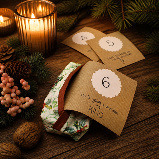 Nähanleitung Adventskalenderbox Taschentüchertasche