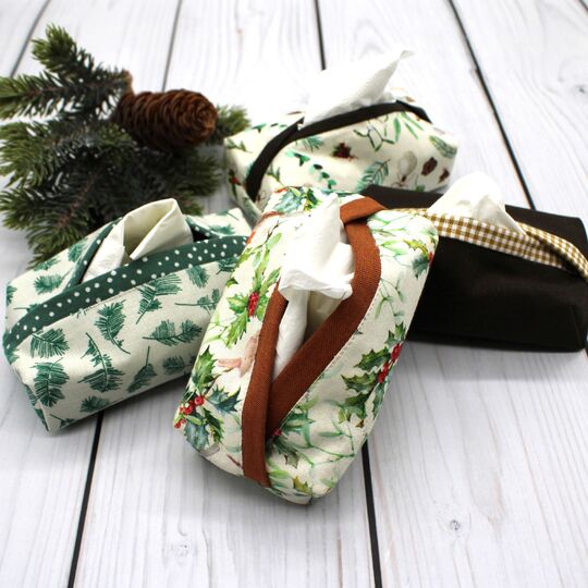 Nähanleitung Adventskalenderbox Taschentüchertasche