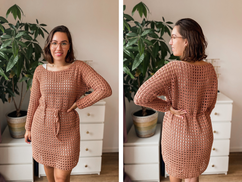 Häkelanleitung: Kleid "Miriam" (Mesh-Dress), Alle Größen XS-5XL